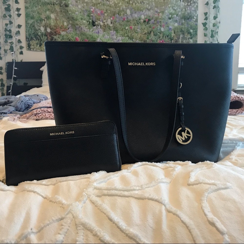 Michael Kors Tote and Continental Wallet
